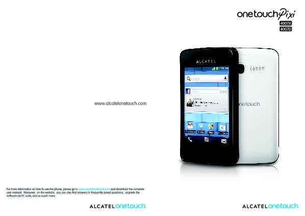 Alcatel OneTouch Owners Manual Sample