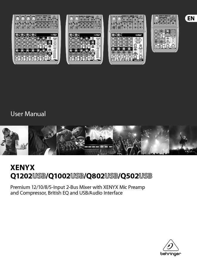 Behringer Owners Manual Sample