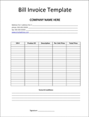 Billing Invoice Template 2 form