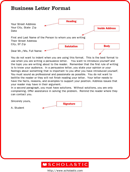 Business Letter Format form