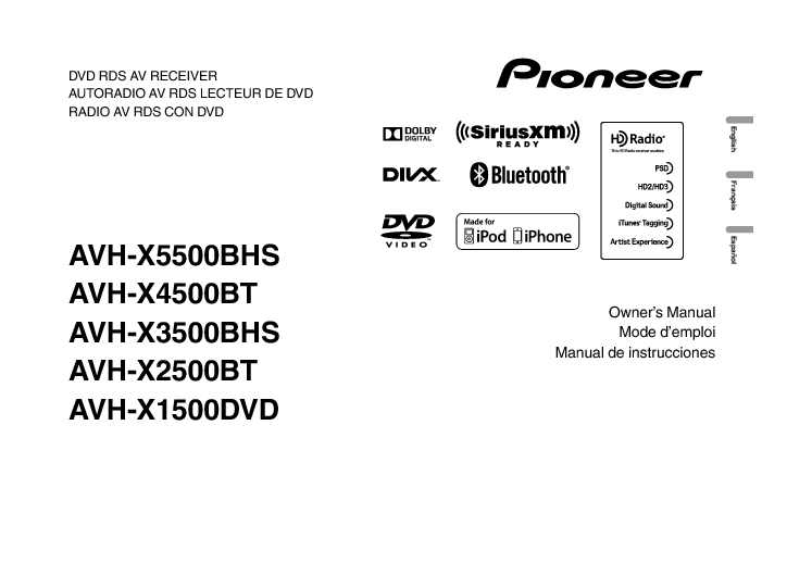 Pioneer Owners Manual Sample