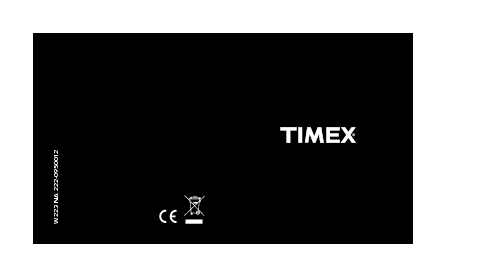 Timex Owners Manual Sample