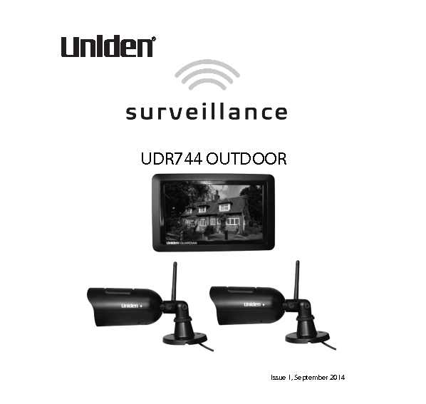 Uniden Owners Manual Sample