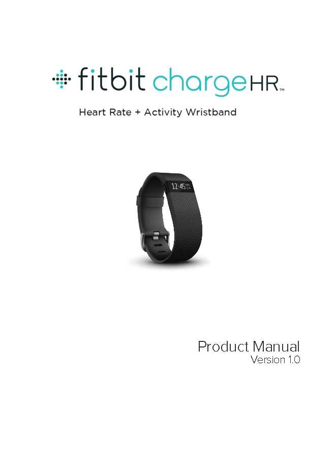 Fitbit Product Manual Sample