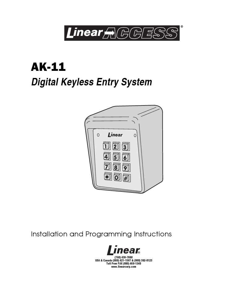 Linear Quick Start Guide Sample