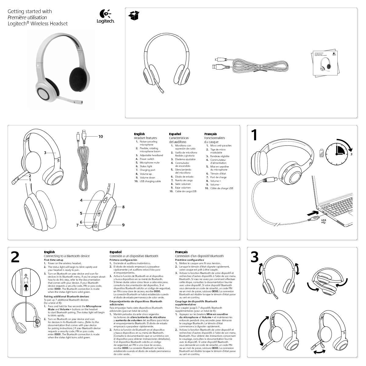 Logitech Quick Start Guide Sample