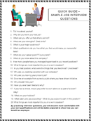 Sample job Interview Questions 2 form