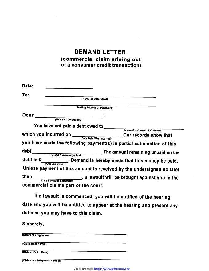 Demand Letter