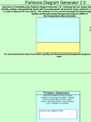 Fishbone Diagram Template Excel form