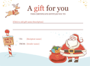 Christmas Gift Certificate Template form