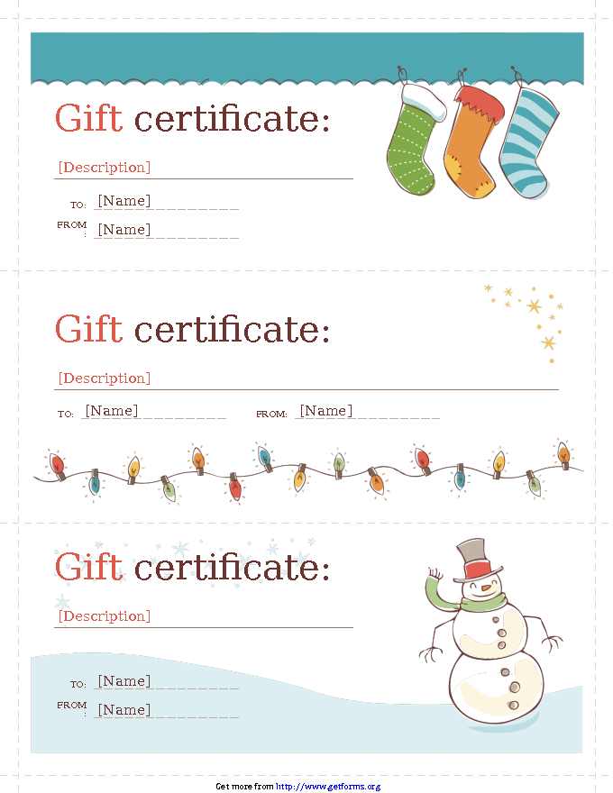 Gift Certificate Template 2