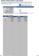 Macrs Depreciation Table Excel form