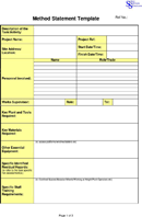 Method Statement Template 1 form