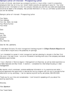 Letter of Interest for Job form