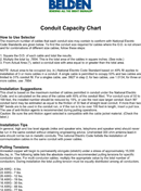 Conduit Capacity Chart form