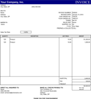 General Invoice Template 1 form