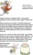 Easter Bunny Letter Template 2 form