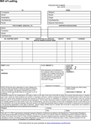 Bill of Lading Form 2 form