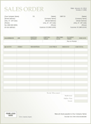 Sales Order Template 3 form