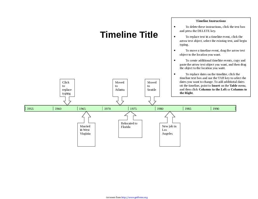 Timeline Template 1