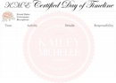 Wedding Day Timeline Template form