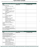 Event Timeline Template form