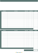 Bi-Weekly Project Timesheet form