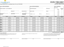 Hourly Time Sheet form