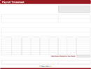 Payroll Time Sheet form