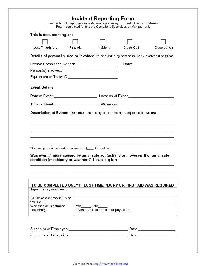 Incident Report Form 2