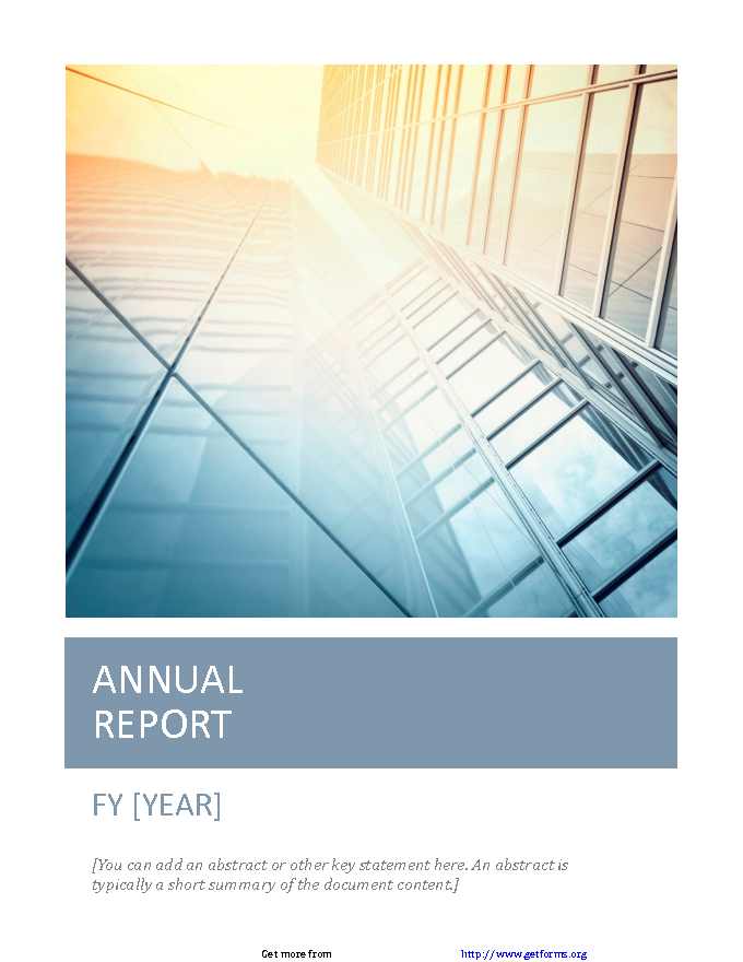 Annual Report Template 1