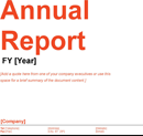 Annual Report Template 2 form