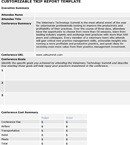 Customizable Trip Report Template form