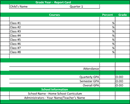 Grade Year Report Card form