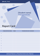Home Schooling Report Card form