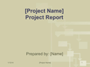 Project Report Template form