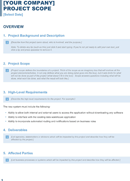 Project Scope Report Template form