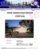 Inspection Report Template form