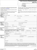 Auto Insurance Standard Invoice form