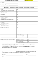 Itemized Expense Report Template form