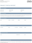 Project Status Report Template 1 form