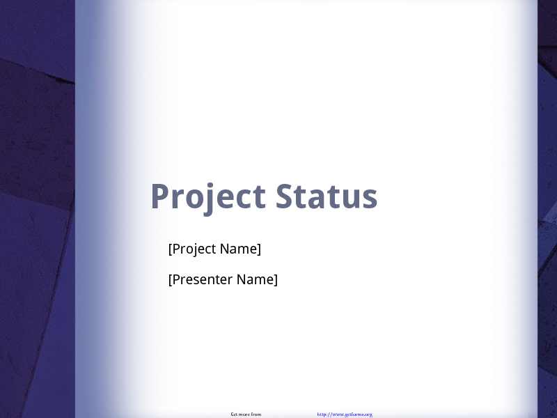 Project Status Report Template 3