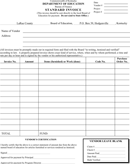 Standard Invoice of Kentucky Department of Education form