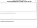 Interim Progress Report Template form