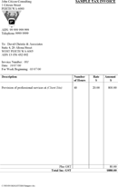 Tax Invoice Sample form