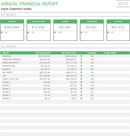 Financial Report Template 2 form