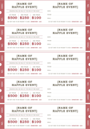 Raffle Ticket Template 2 form