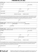 Firearm Bill of Sale 2 form