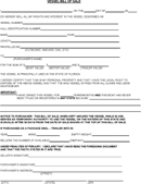 Vessel Bill of Sale form