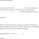 Bill Sale (General Form) form